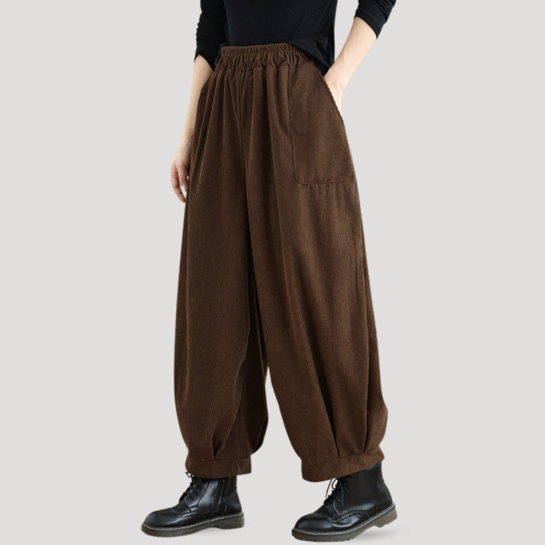 Women’s Corduroy Wide-Leg Trousers