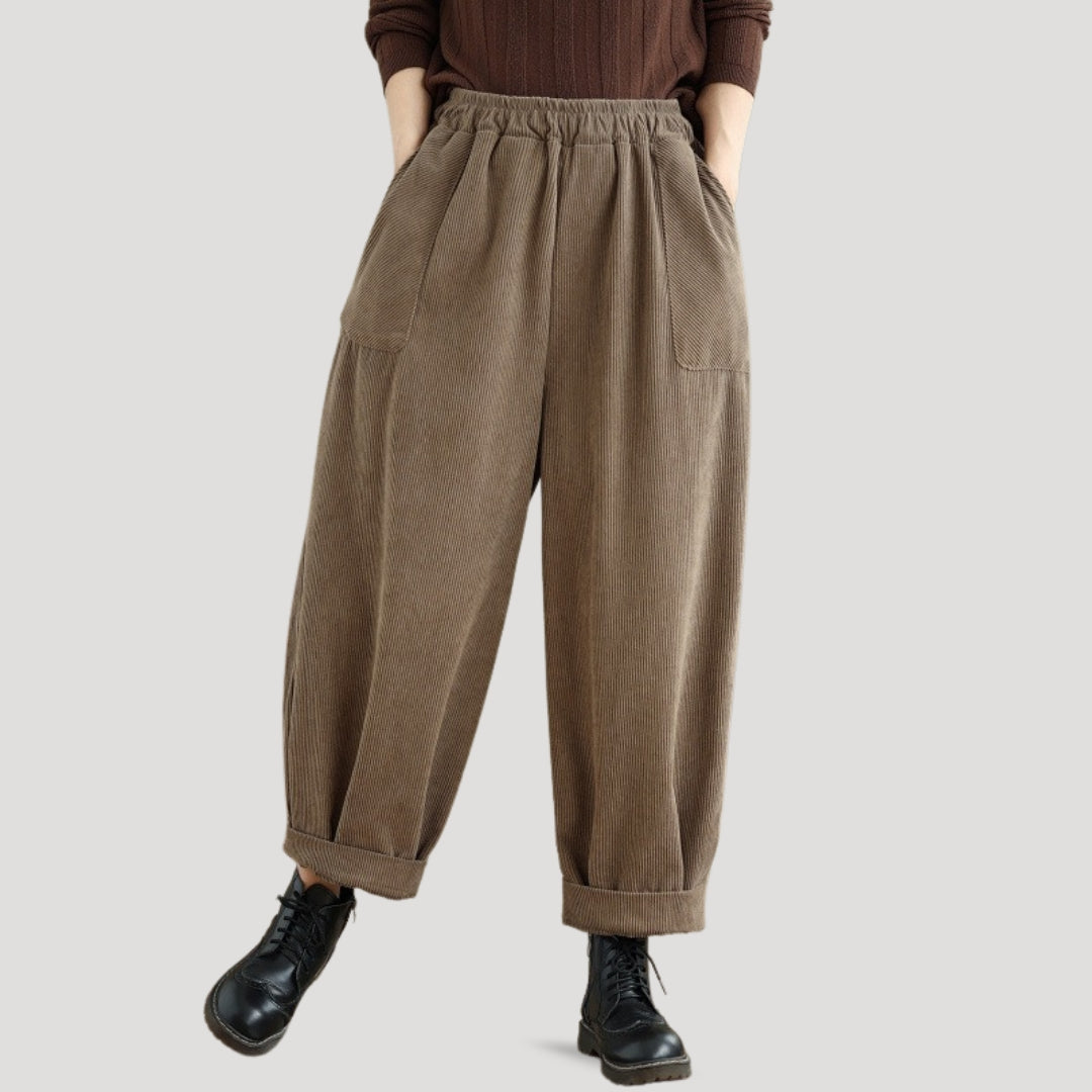 Women’s Corduroy Wide-Leg Trousers