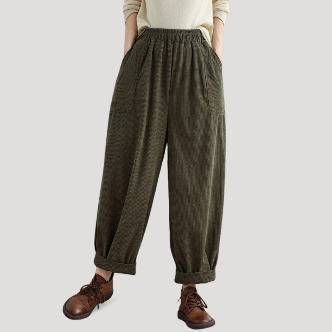 Women’s Corduroy Wide-Leg Trousers