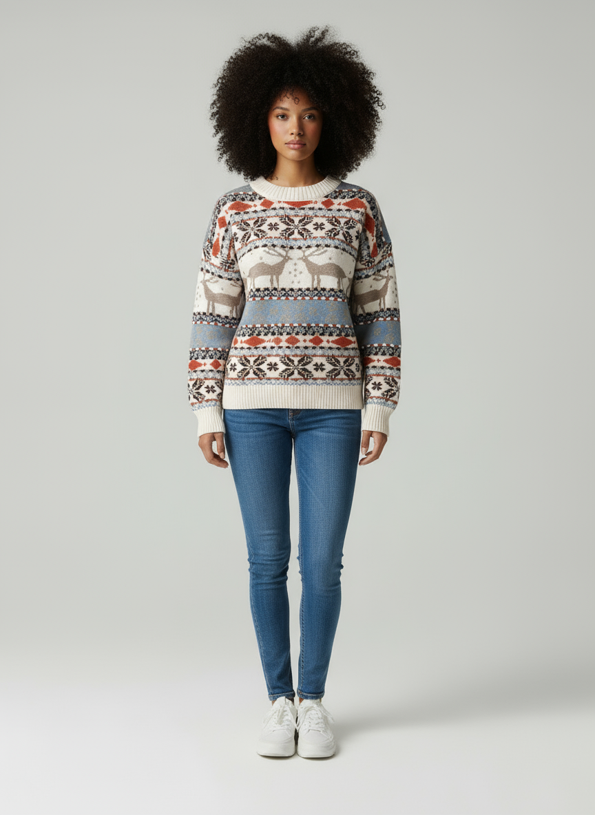 Women’s Reindeer Knit Jumper