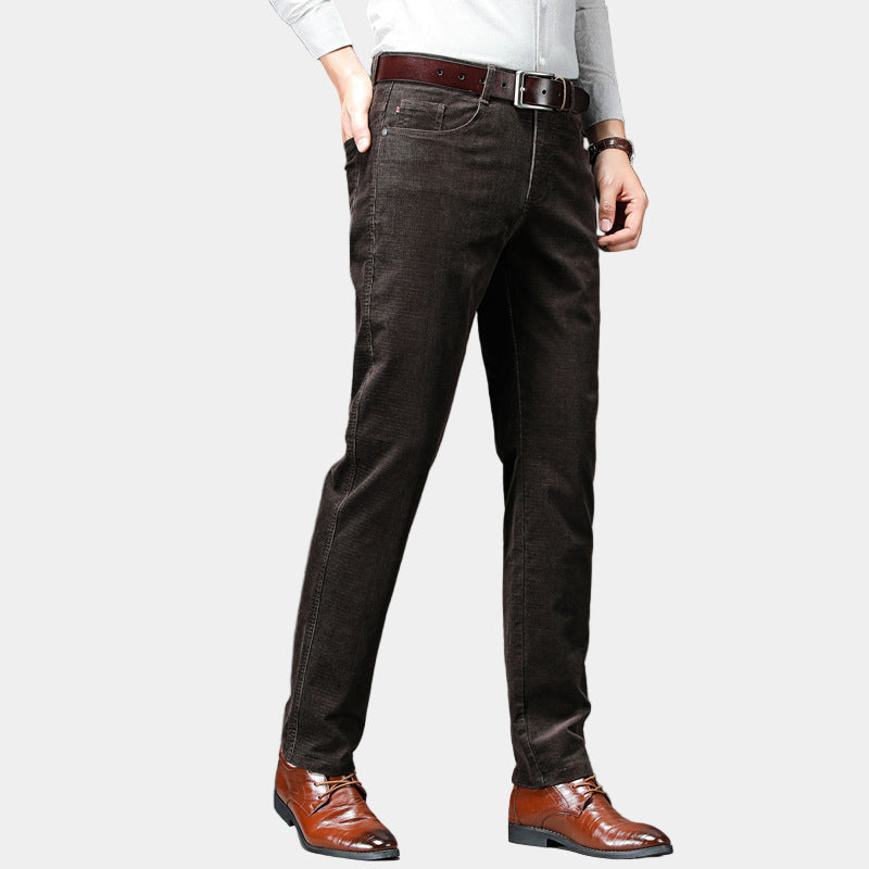 Men’s Corduroy Trousers with Stretch