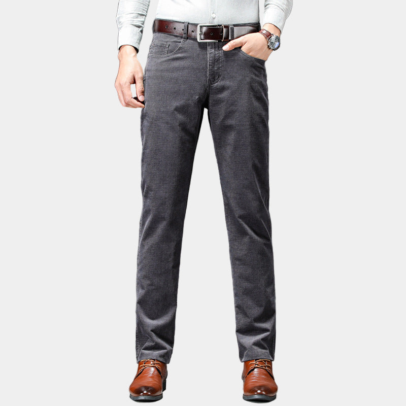 Men’s Corduroy Trousers with Stretch