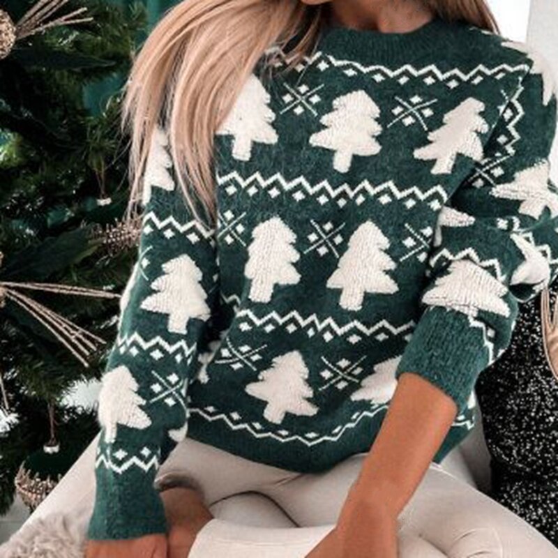 Women’s Christmas Tree Knit Jumper