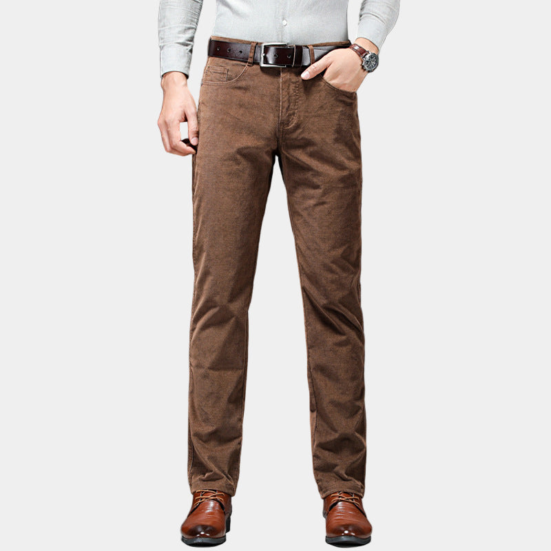 Men’s Corduroy Trousers with Stretch