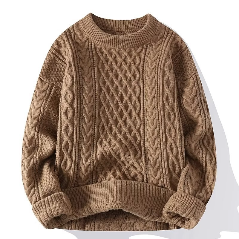 Men’s Cable Knit Wool Jumper