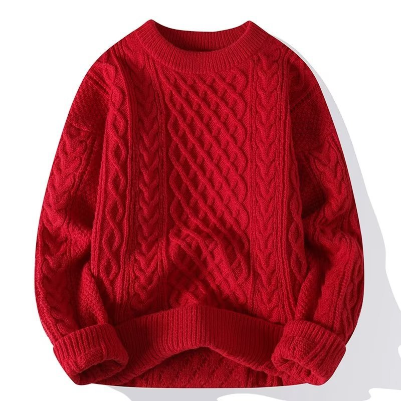 Men’s Cable Knit Wool Jumper