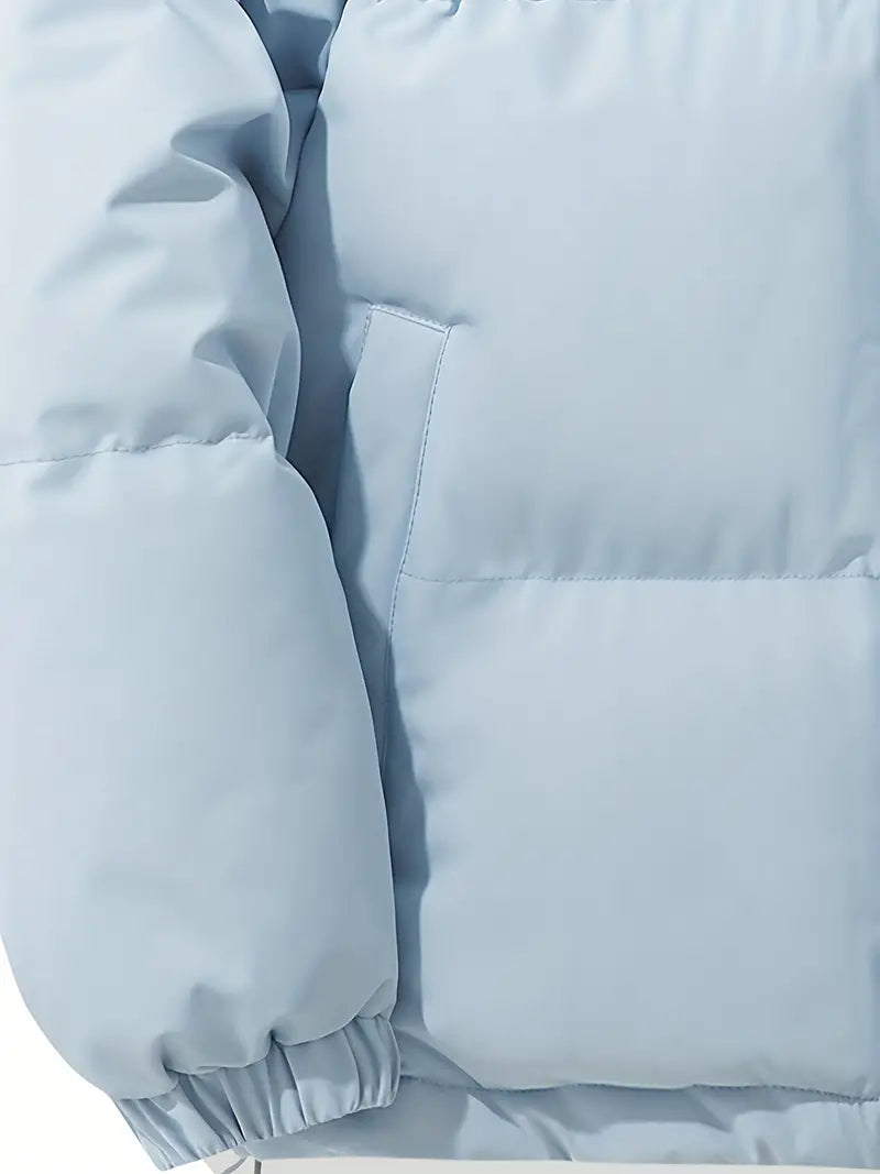 Women’s Padded Coat with Hood – Quilted Winter Jacket