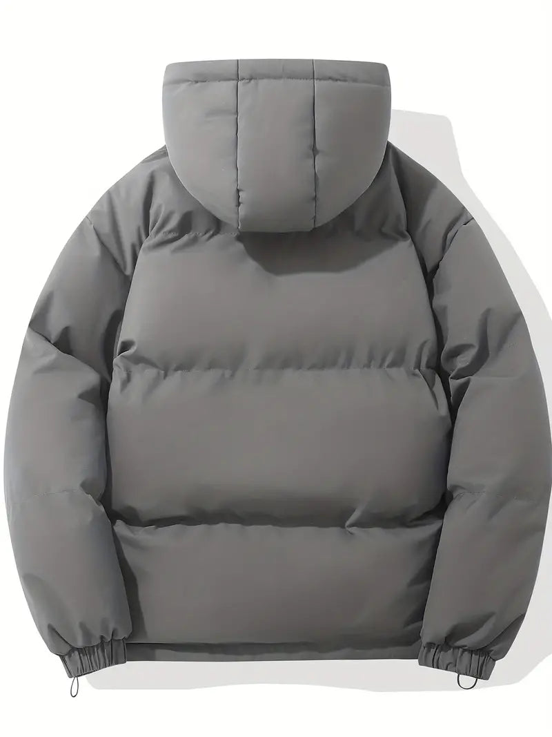 Women’s Padded Coat with Hood – Quilted Winter Jacket