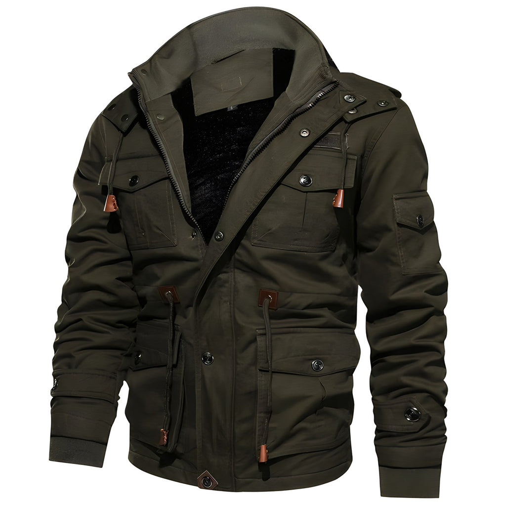 Men’s Tactical Outdoor Jacket – Multi-Pocket and Warm for Everyday Use