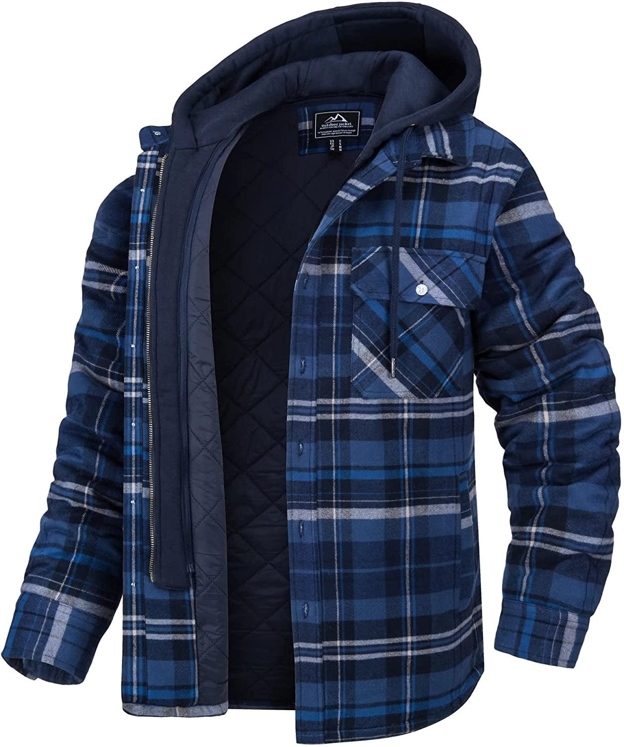Men’s Checked Hooded Jacket