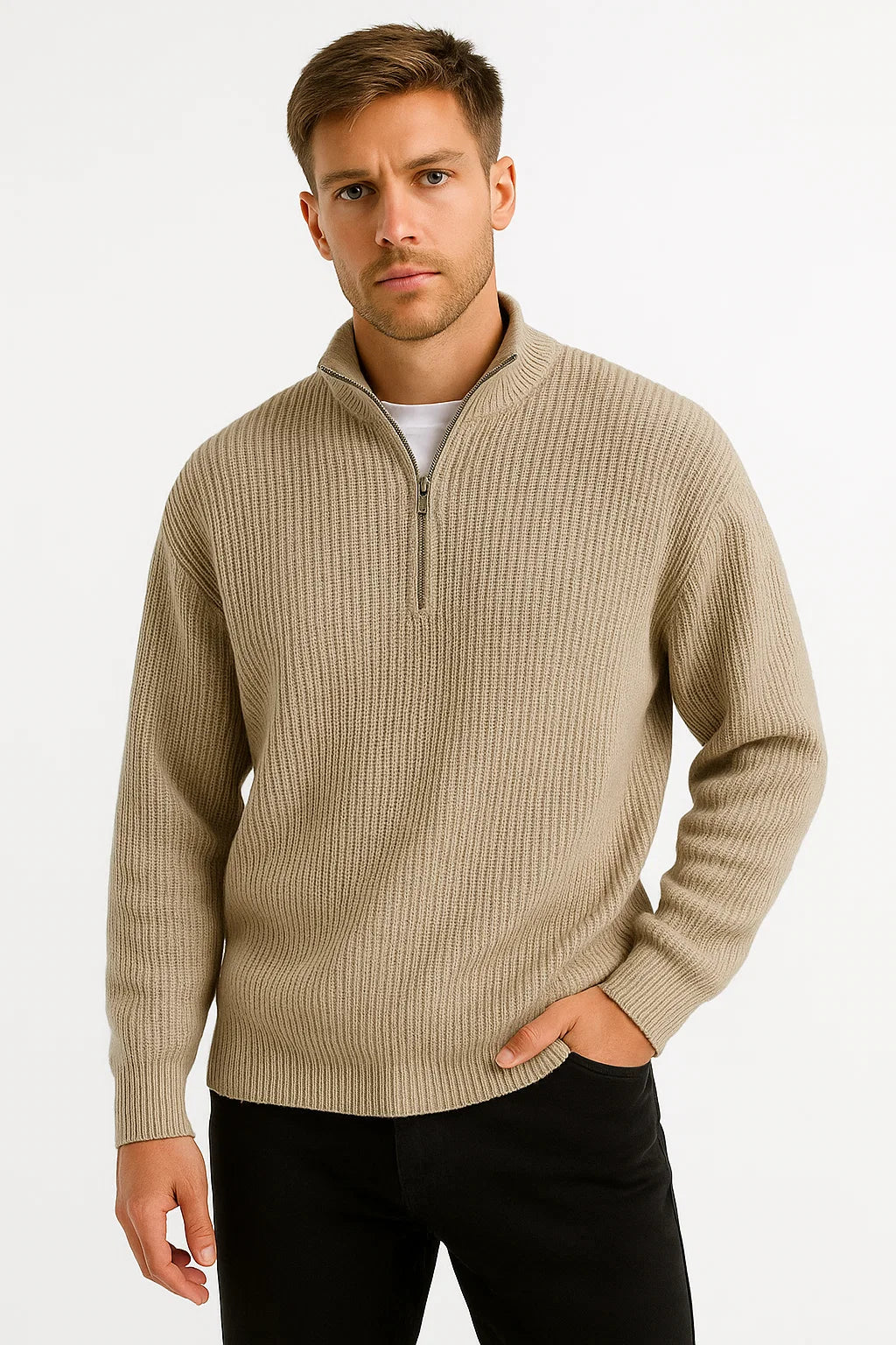 Half-Zip Sweater for Men