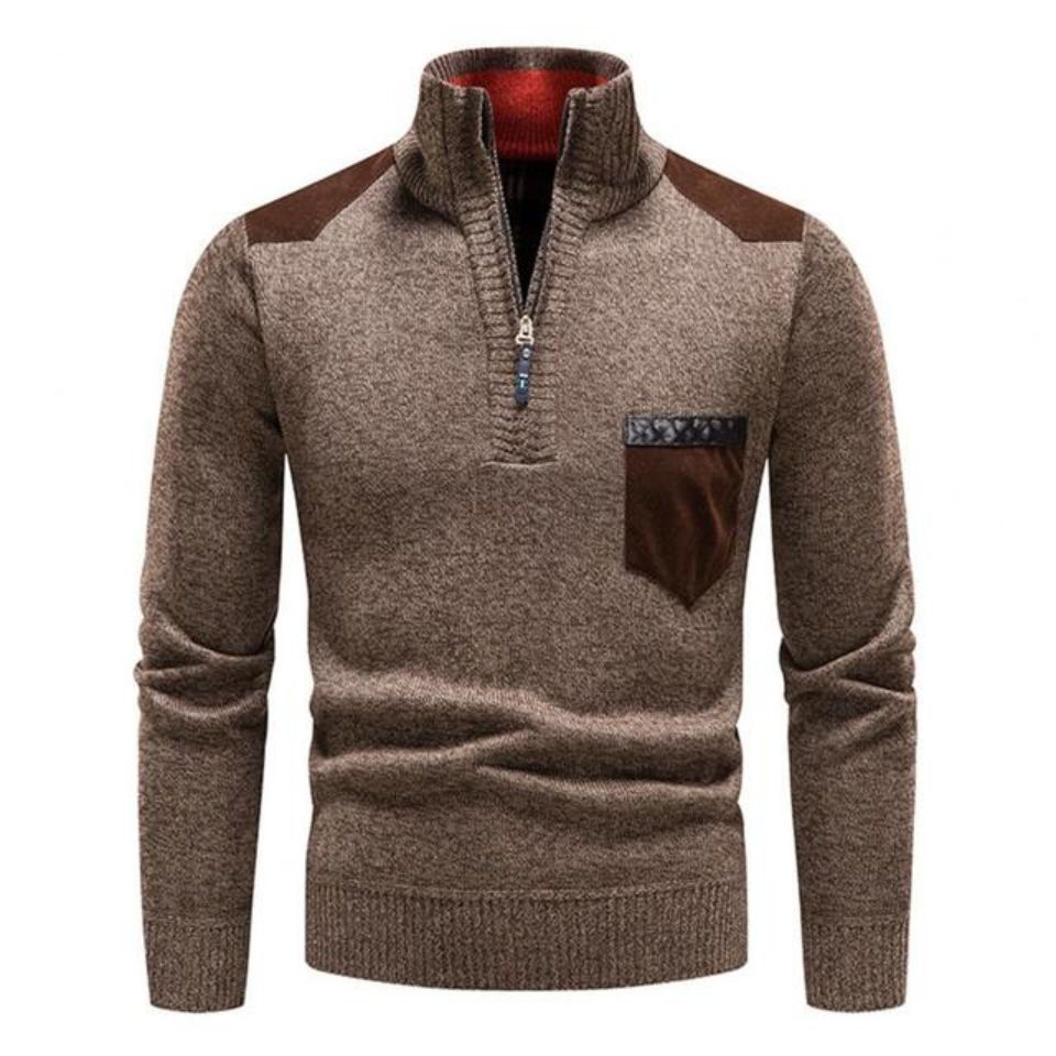 Men’s Knitted Half-Zip Jumper