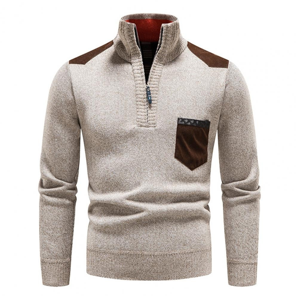 Men’s Knitted Half-Zip Jumper