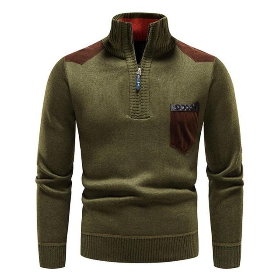 Men’s Knitted Half-Zip Jumper