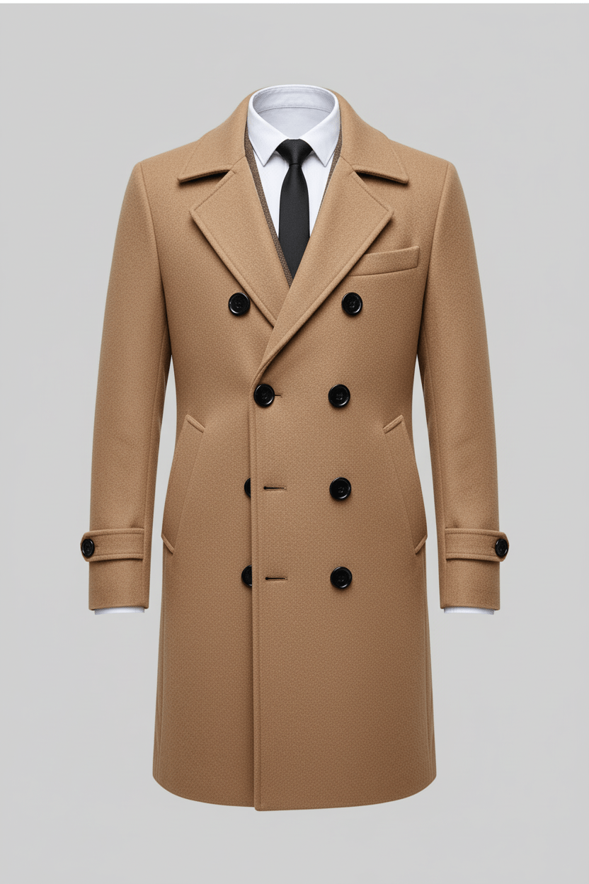 Men’s Double-Breasted Trench Coat