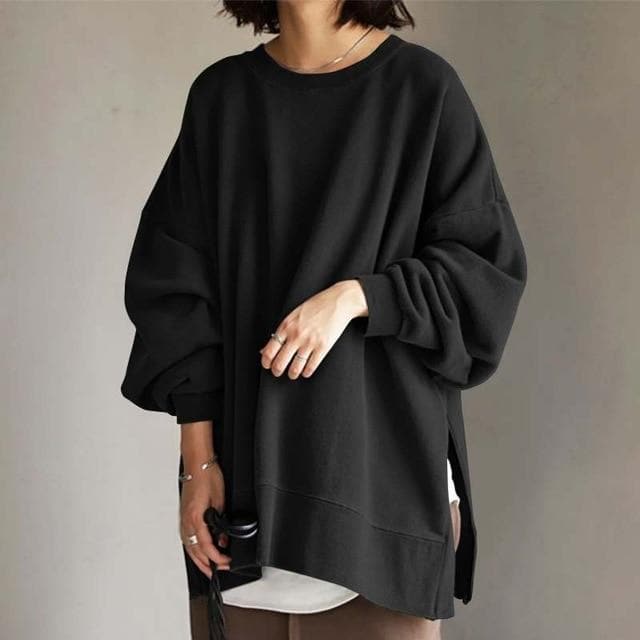 Women’s Oversized Sweater – Crew Neck Casual Knitwear