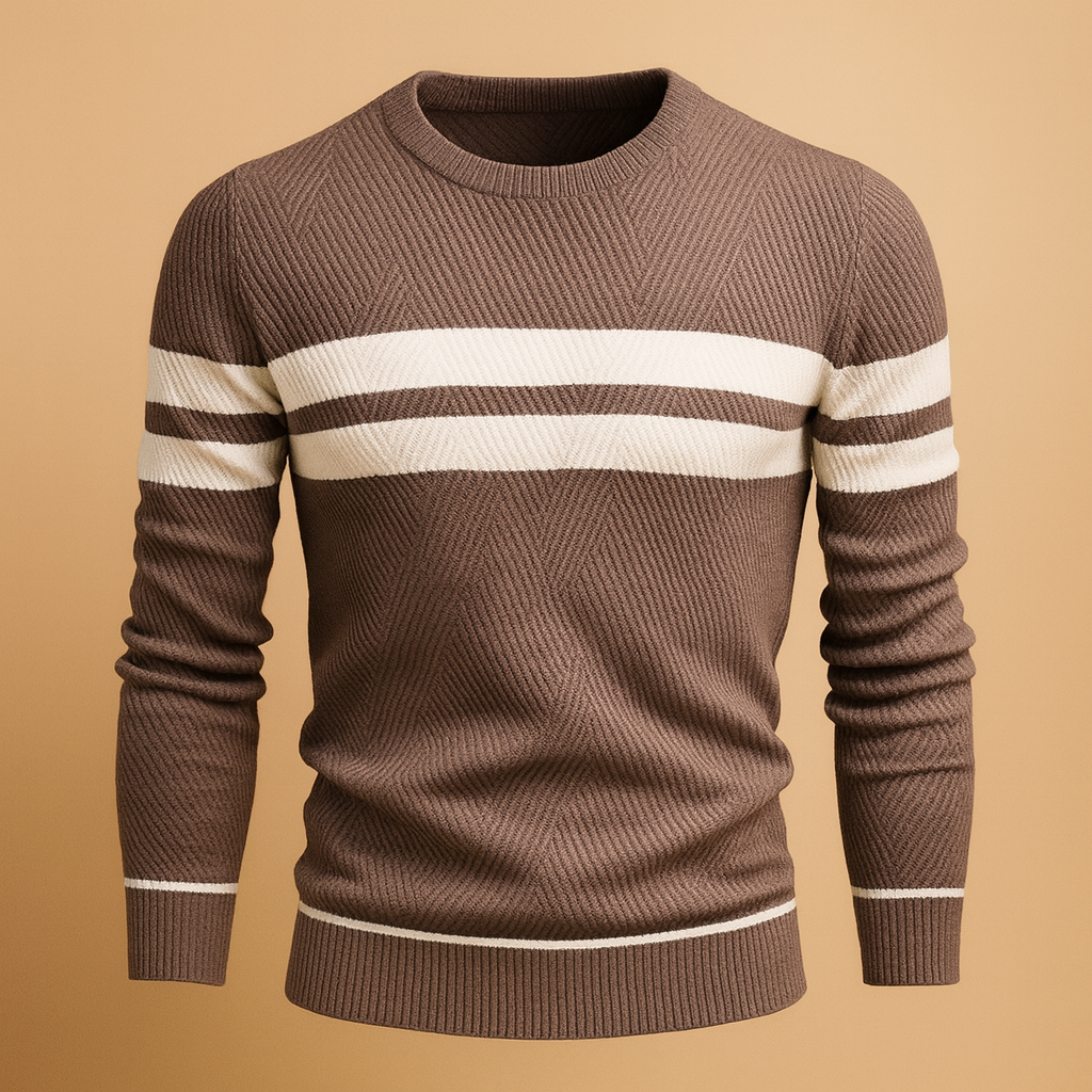 Men's Cotton Crew Neck Jumper for Everyday Comfort