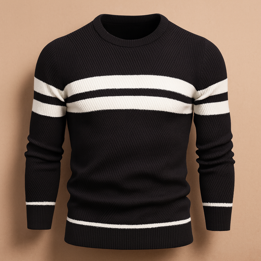 Men's Cotton Crew Neck Jumper for Everyday Comfort