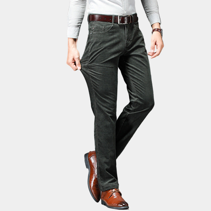 Men’s Corduroy Trousers with Stretch