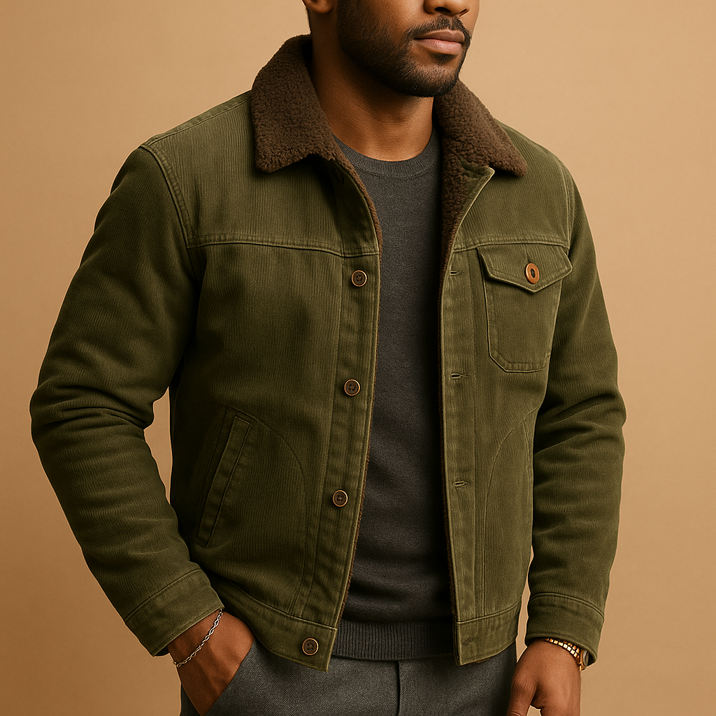 Men's Corduroy Jacket with Modern Fit