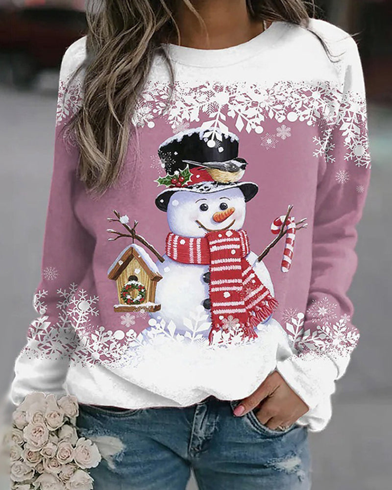 Women’s Snowman Christmas Sweatshirt