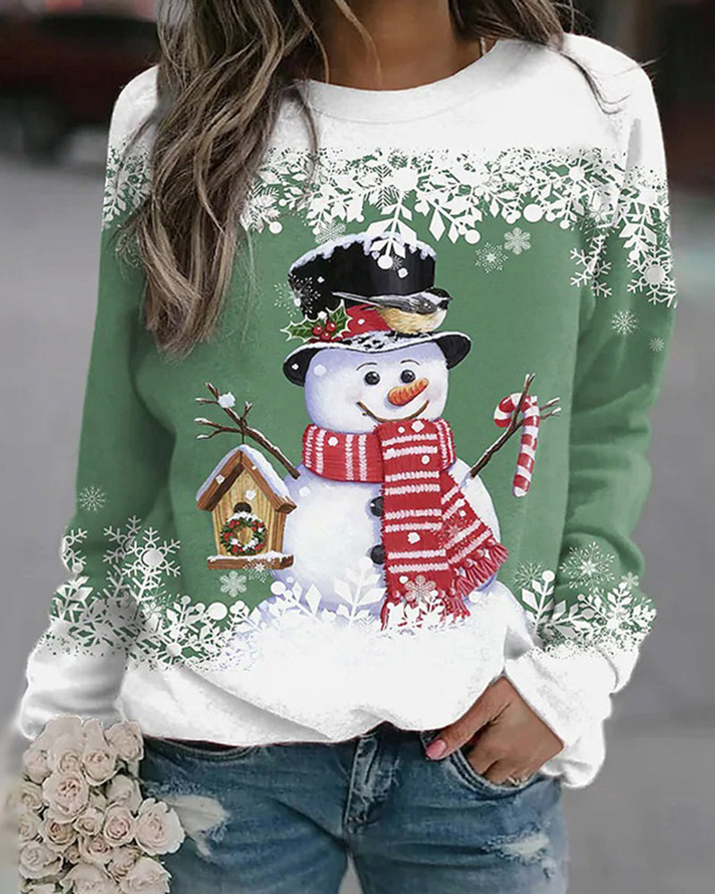 Women’s Snowman Christmas Sweatshirt