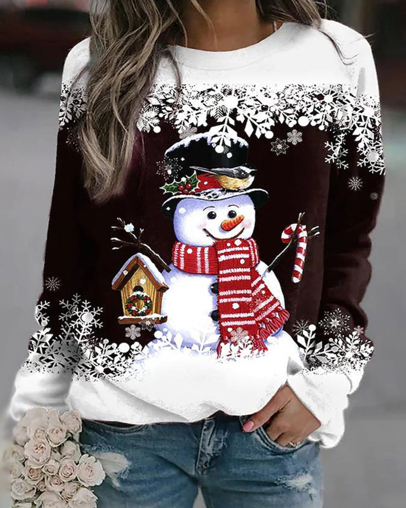 Women’s Snowman Christmas Sweatshirt