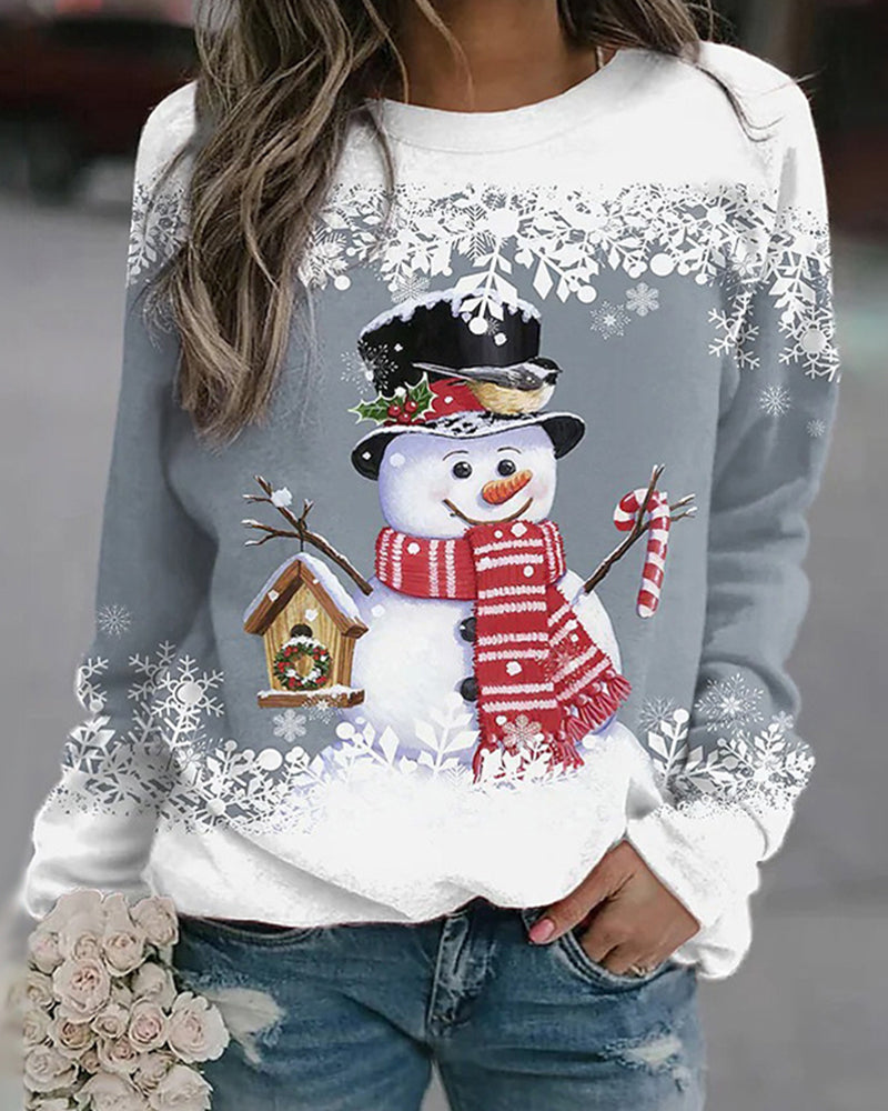 Women’s Snowman Christmas Sweatshirt