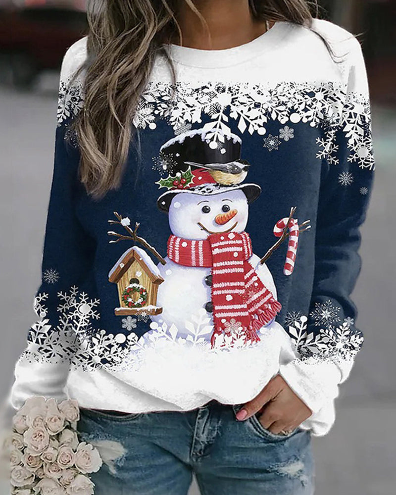 Women’s Snowman Christmas Sweatshirt
