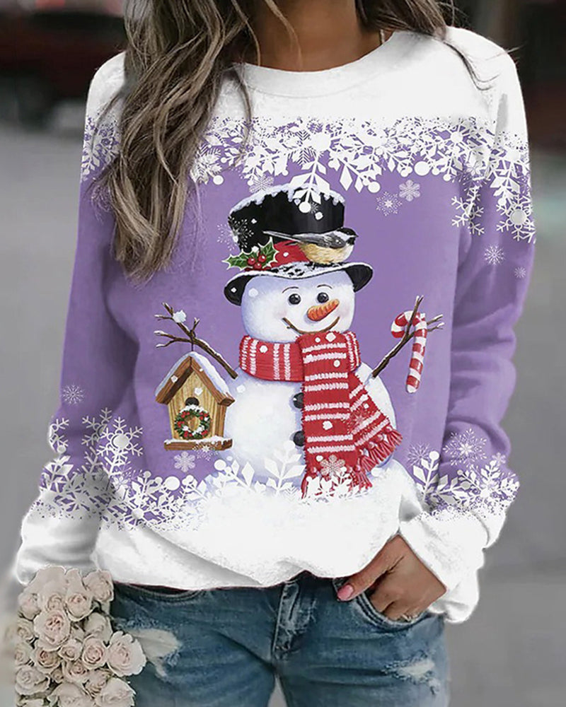 Women’s Snowman Christmas Sweatshirt