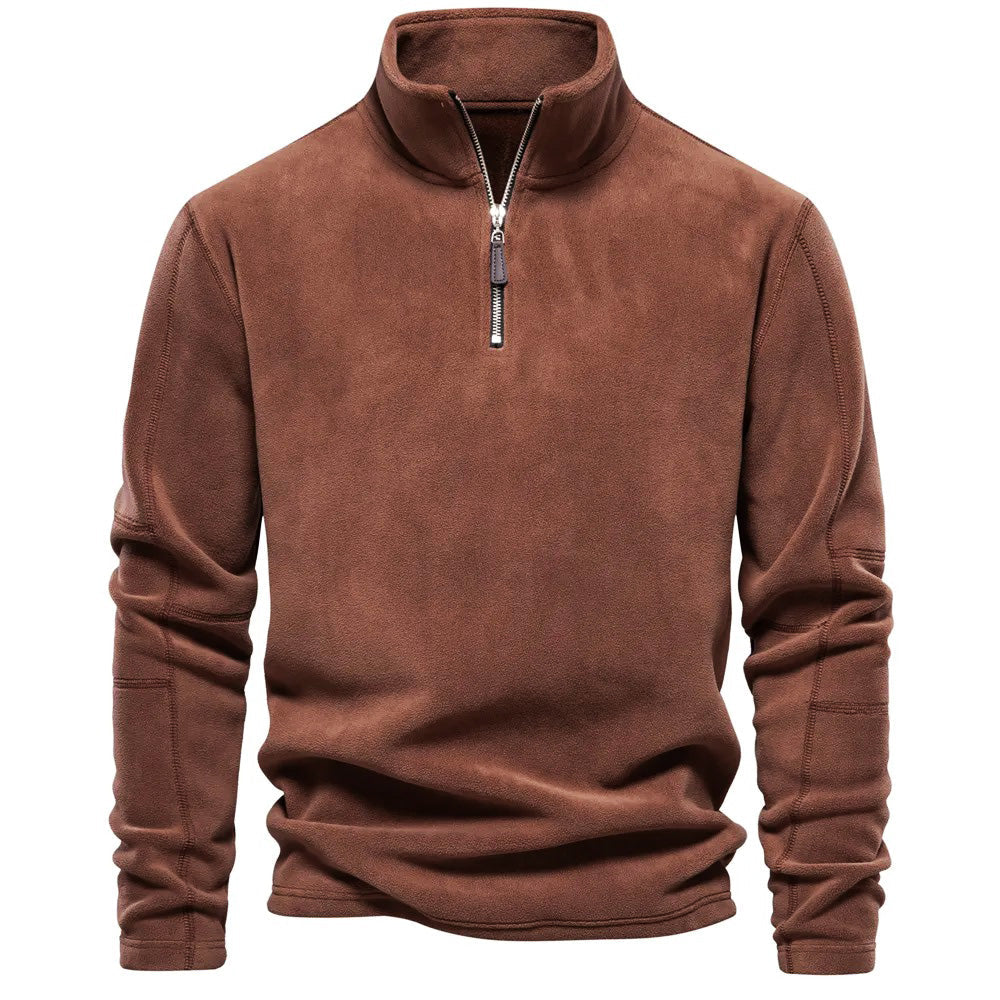 Men’s Stand Collar Fleece Jumper