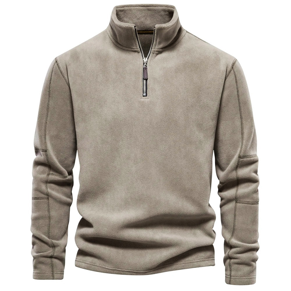 Men’s Stand Collar Fleece Jumper