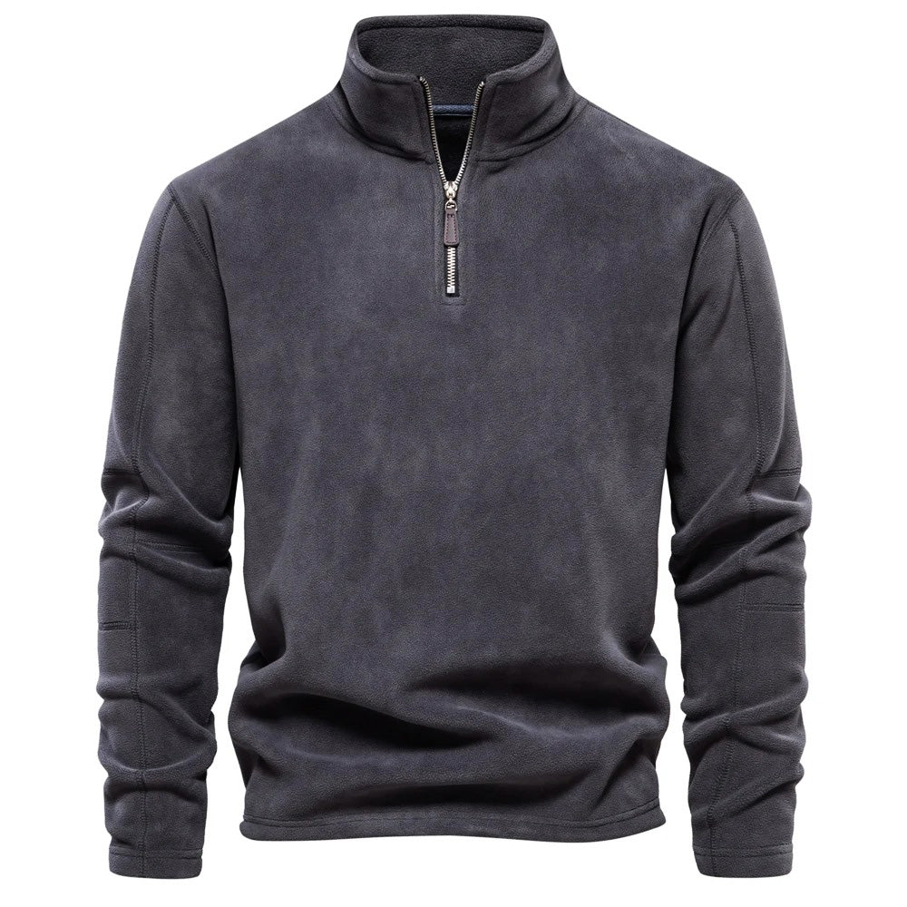 Men’s Stand Collar Fleece Jumper