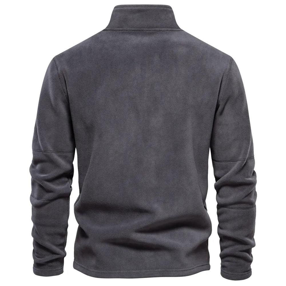 Men’s Stand Collar Fleece Jumper