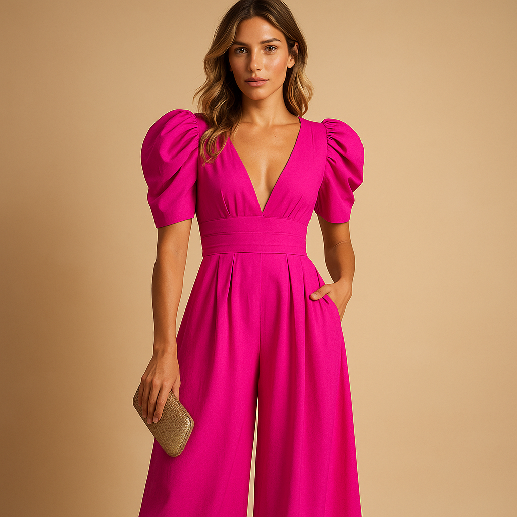 Women's Elegant Full-Length Jumpsuit with Tailored Fit