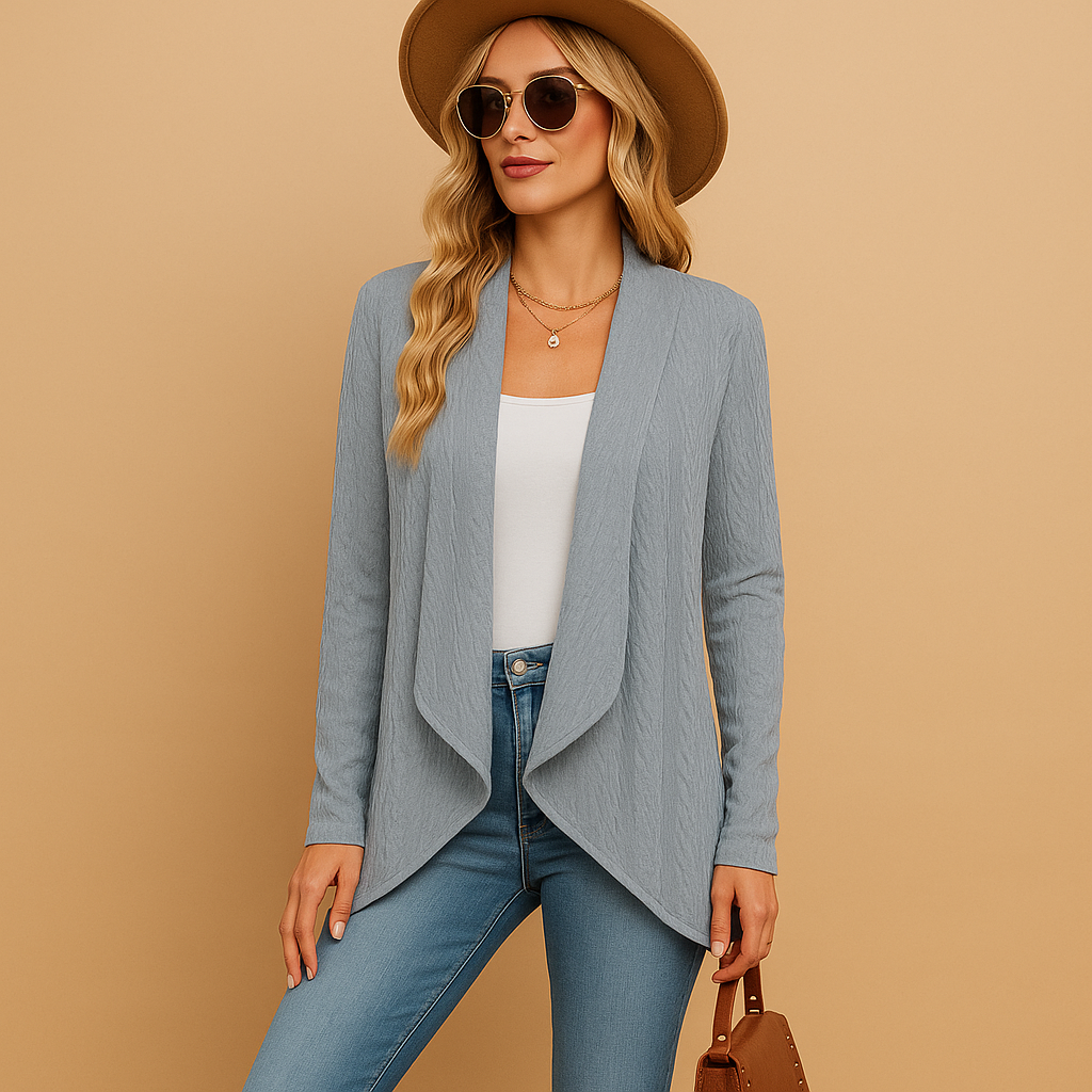 Long Knitted Cardigan for Women – Elegant and Versatile Layer