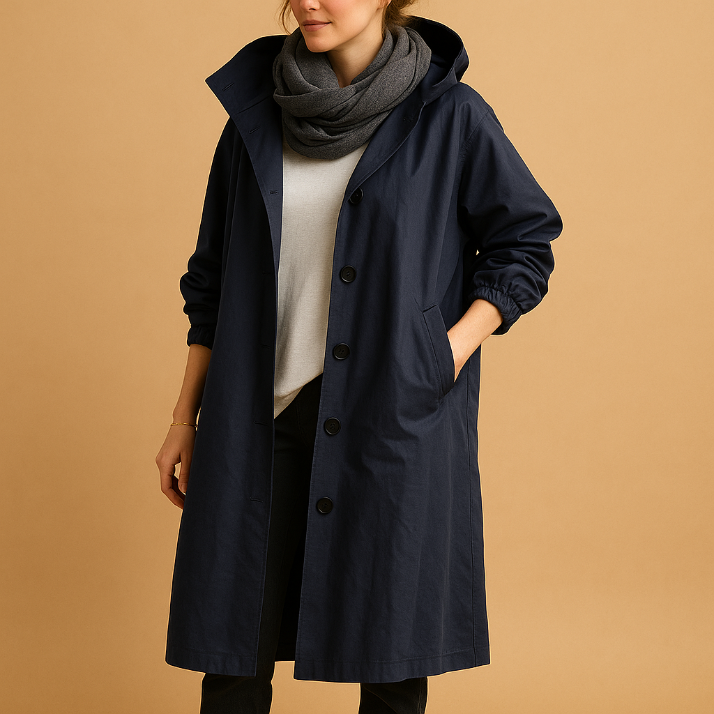 Women’s Long Waterproof Rain Coat – Full Length Raincoat