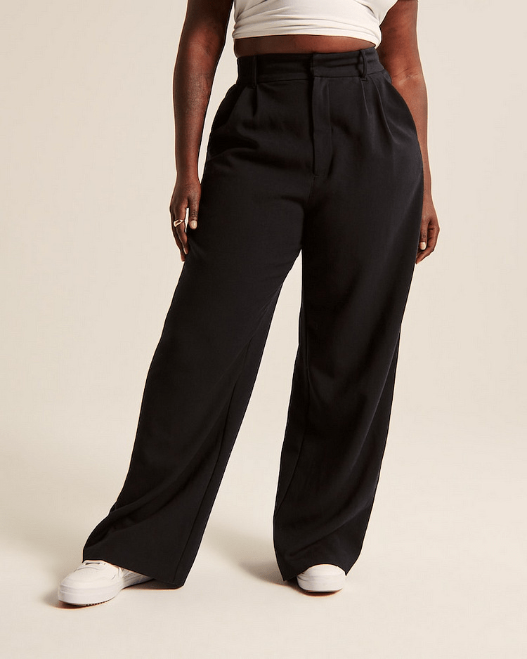 Wide Leg Work Trousers for Women