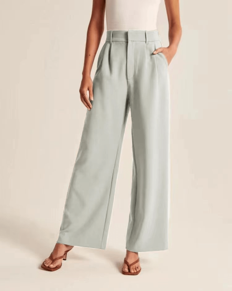 Wide Leg Work Trousers for Women