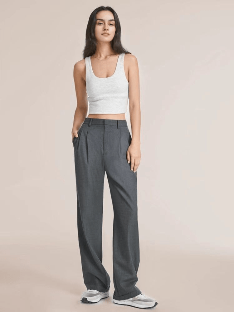 Wide Leg Work Trousers for Women