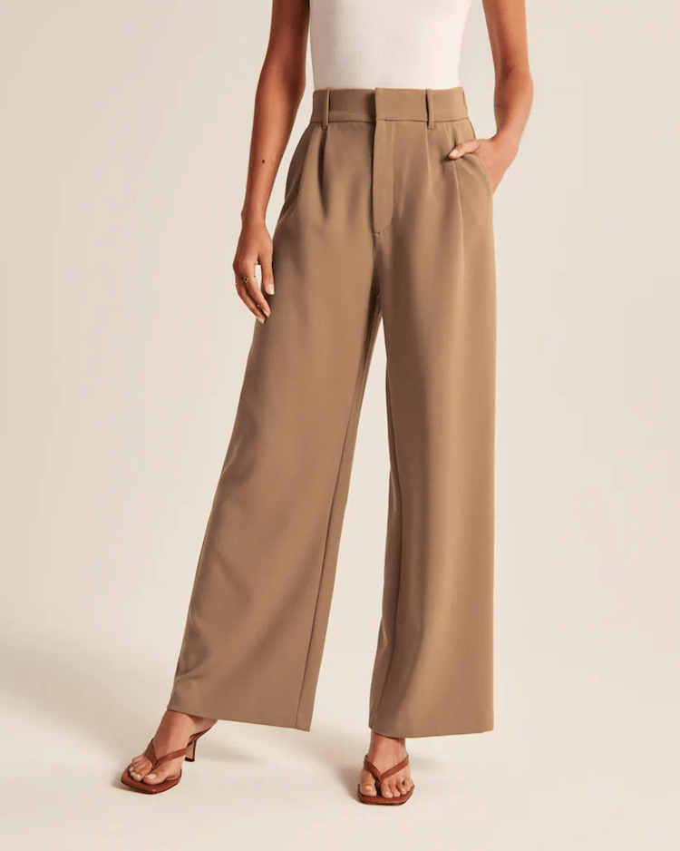 Wide Leg Work Trousers for Women