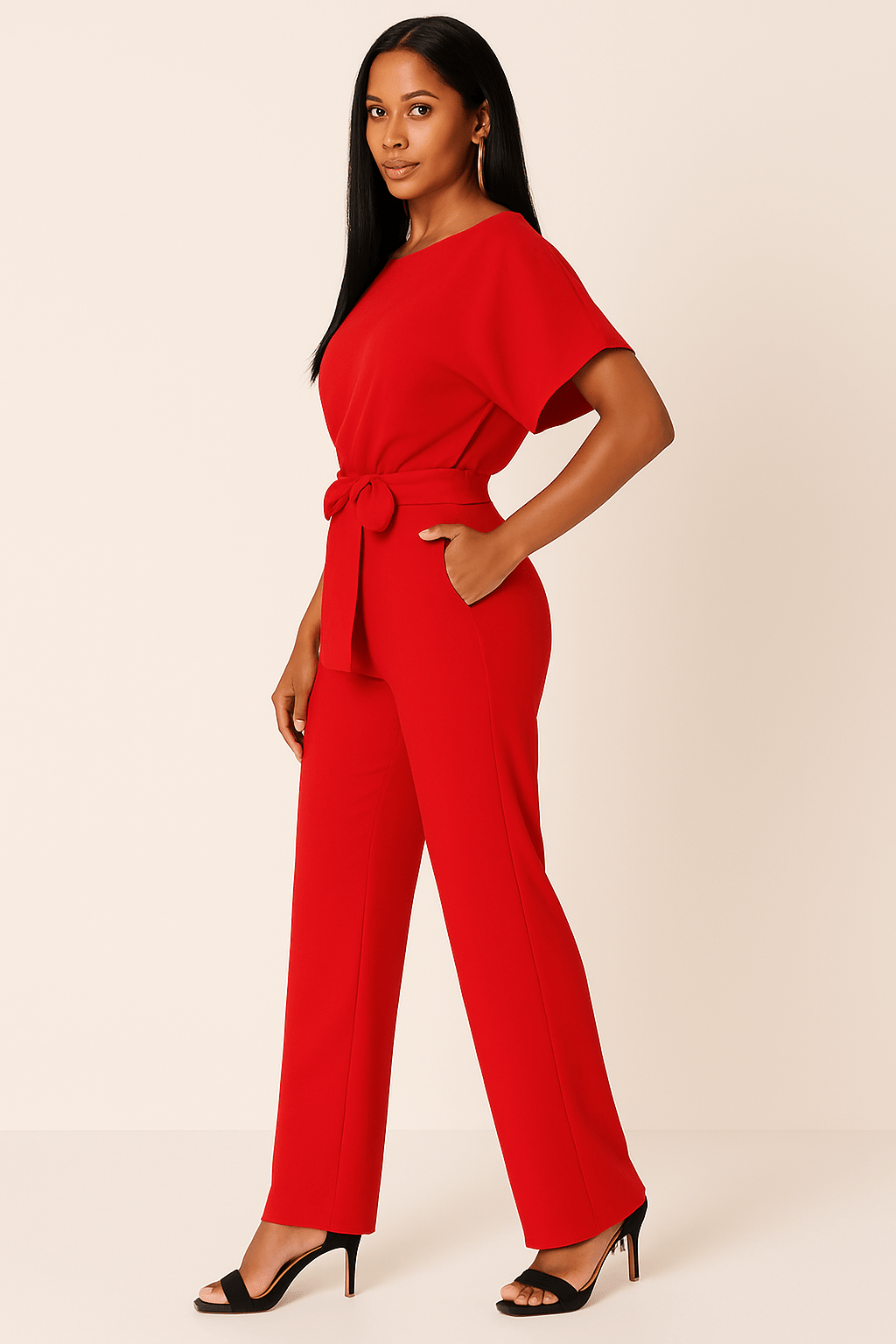 Women’s Tie-Waist Jumpsuit – Effortless Style in a One-Piece