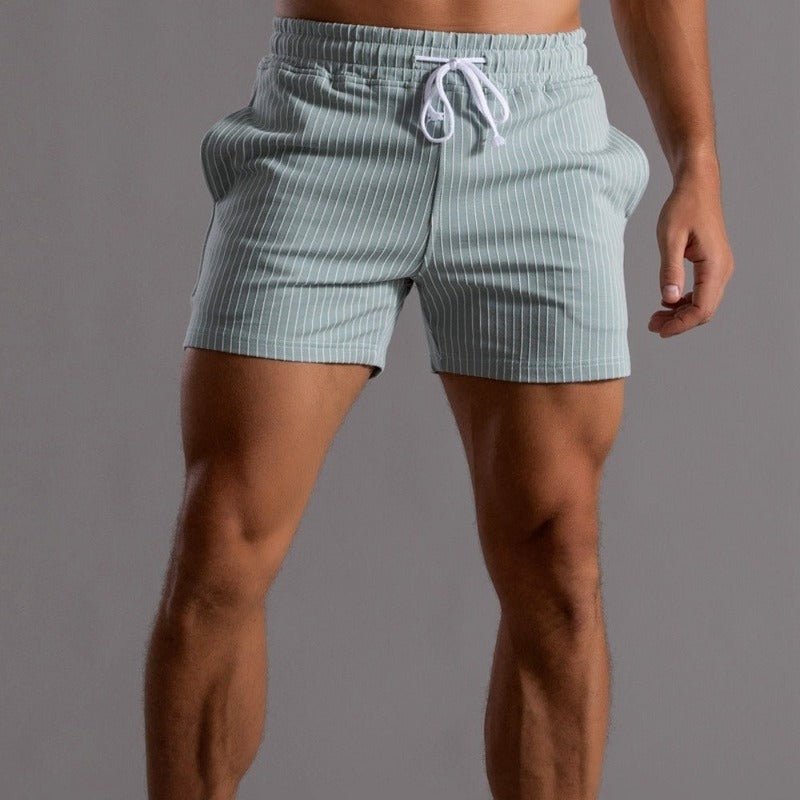 Men’s Striped Drawstring Shorts
