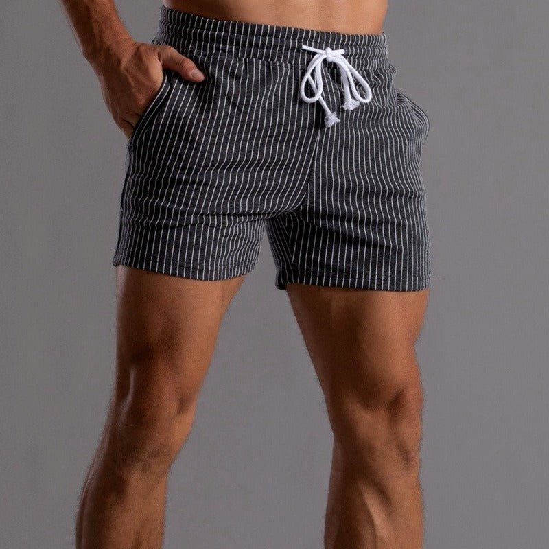 Men’s Striped Drawstring Shorts
