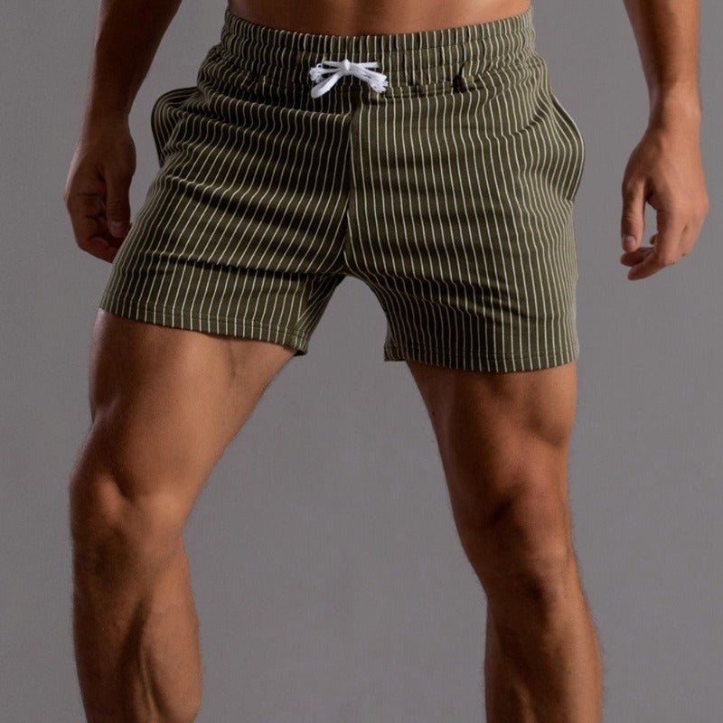 Men’s Striped Drawstring Shorts