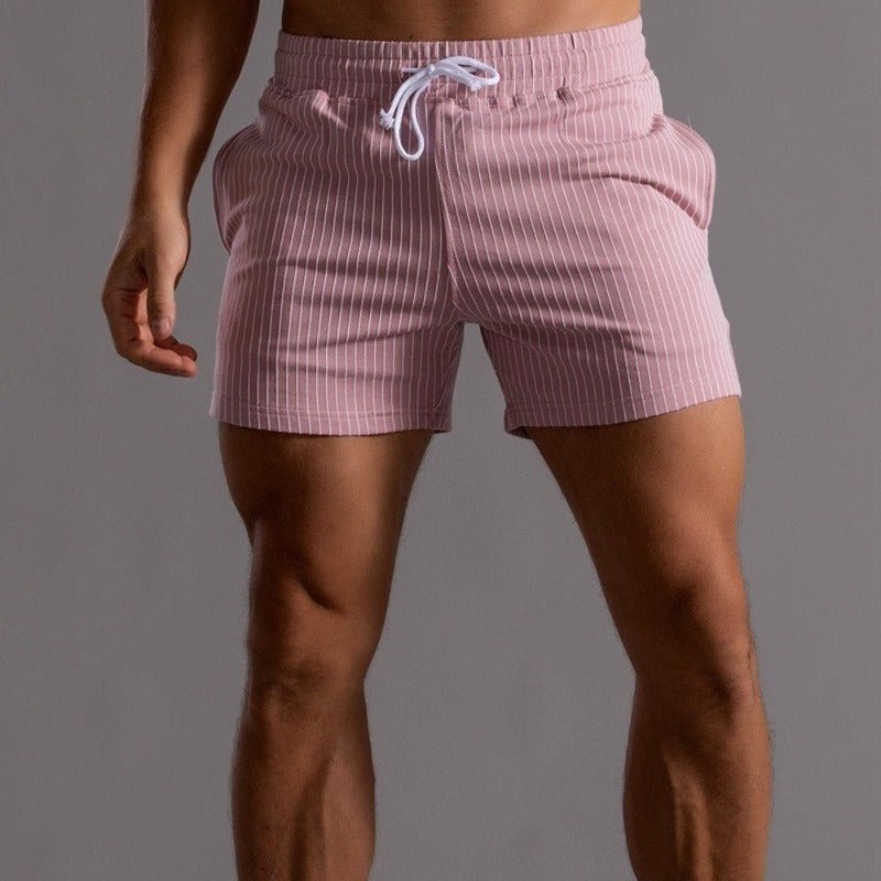 Men’s Striped Drawstring Shorts