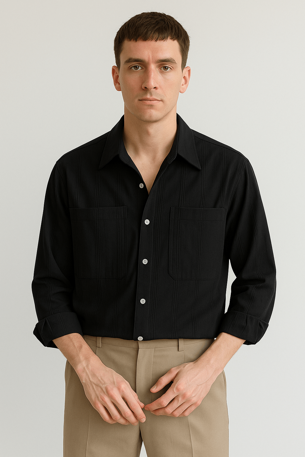 Men’s Striped Long Sleeve Shirt