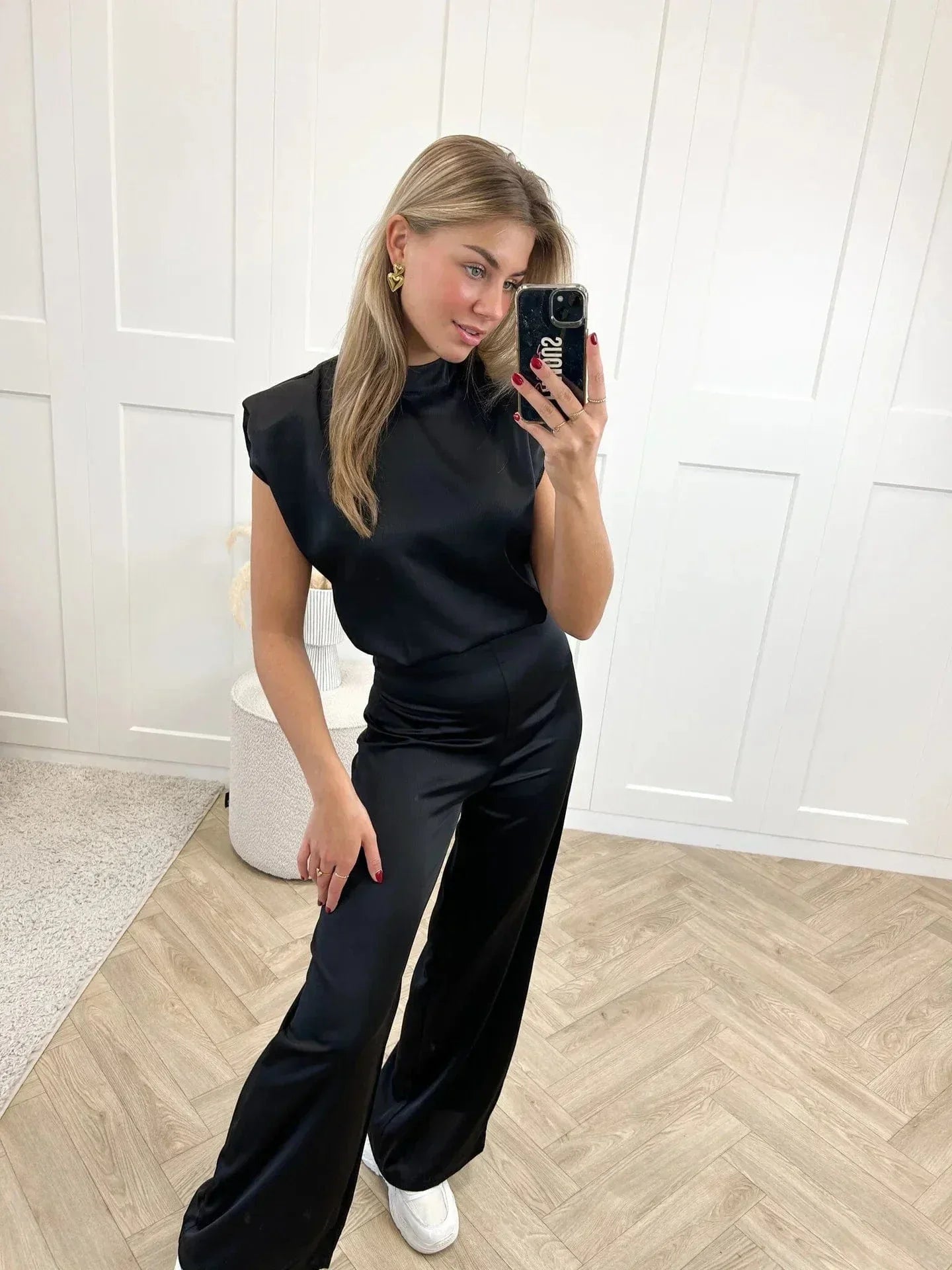 Women's Backless Jumpsuit with Wide Legs – Elegant & Lightweight