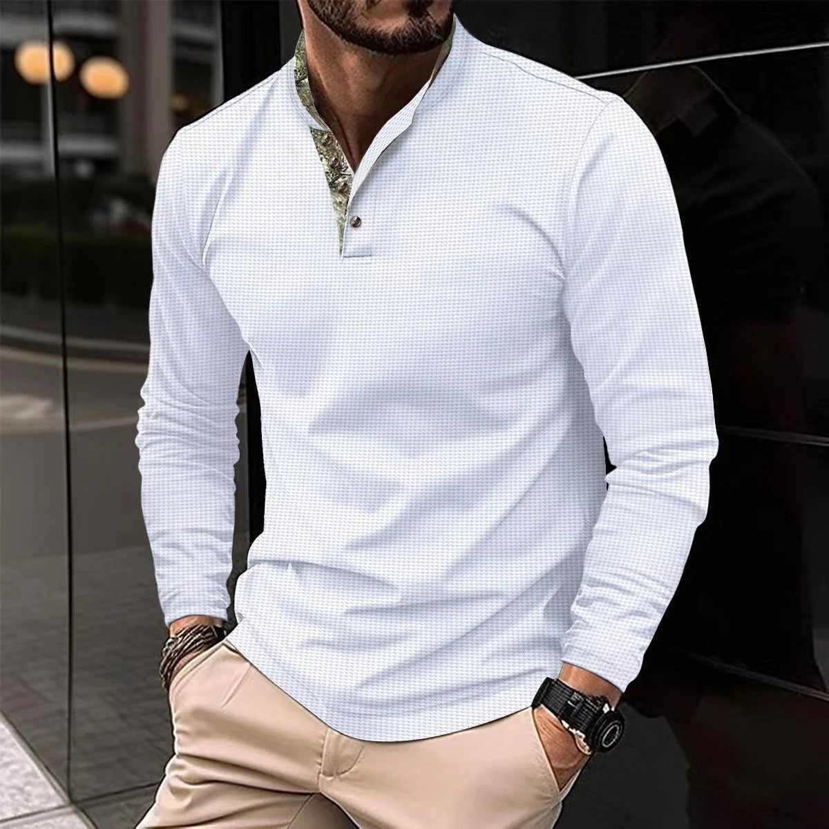 Men’s Long Sleeve Polo Shirt