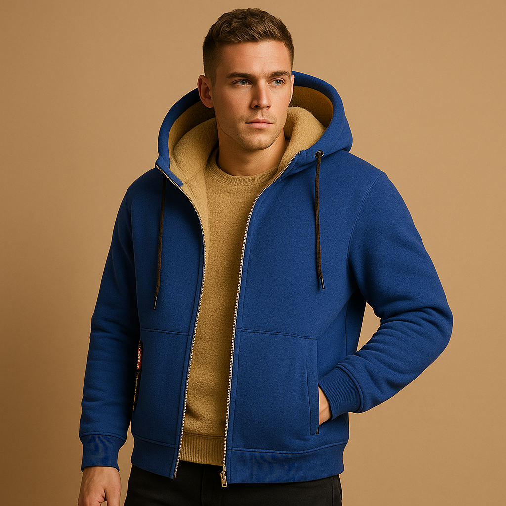 Men’s Zip-Up Cardigan – Warm & Versatile Knitwear
